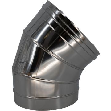 Edelstahl Schachtbogen 45° (DN300)